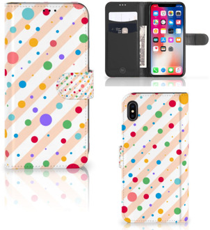 B2Ctelecom iPhone Xs Max Telefoonhoesje Dots