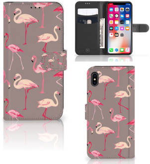 B2Ctelecom iPhone Xs Max Telefoonhoesje Flamingo