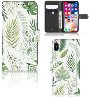 B2Ctelecom iPhone Xs Max Telefoonhoesje Leaves