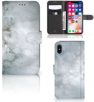 B2Ctelecom iPhone Xs Max Telefoonhoesje Painting Grey