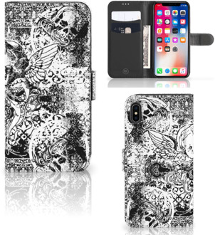 B2Ctelecom iPhone Xs Max Telefoonhoesje Skulls Angel