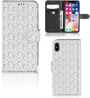 B2Ctelecom iPhone Xs Max Telefoonhoesje Stripes Dots