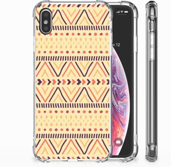 B2Ctelecom iPhone Xs Max  TPU-siliconen Hoesje Aztec Yellow