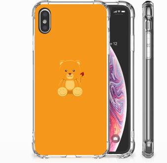 B2Ctelecom iPhone Xs Max  TPU-siliconen Hoesje Baby Beer