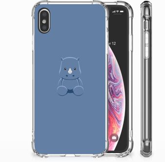 B2Ctelecom iPhone Xs Max  TPU-siliconen Hoesje Baby Rhino