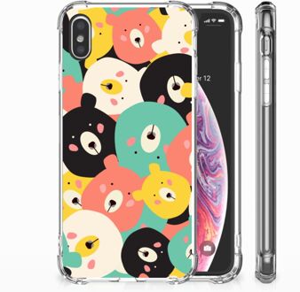 B2Ctelecom iPhone Xs Max  TPU-siliconen Hoesje Bears