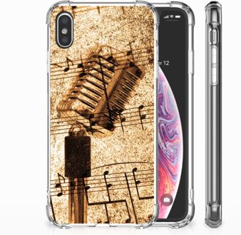 B2Ctelecom iPhone Xs Max  TPU-siliconen Hoesje Bladmuziek