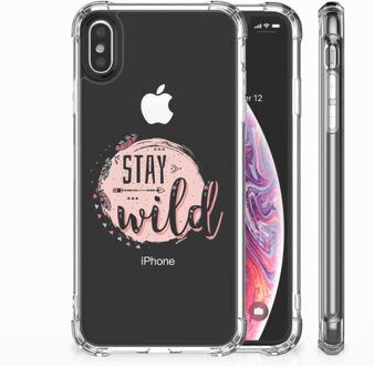 B2Ctelecom iPhone Xs Max  TPU-siliconen Hoesje Boho Stay Wild