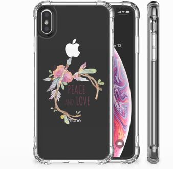 B2Ctelecom iPhone Xs Max  TPU-siliconen Hoesje Boho Text