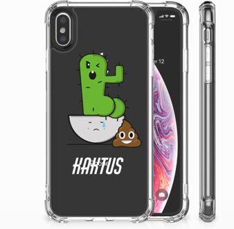 B2Ctelecom iPhone Xs Max  TPU-siliconen Hoesje Cactus Poo