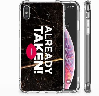 B2Ctelecom iPhone Xs Max  TPU-siliconen Hoesje Design Already Taken Black