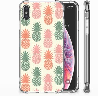 B2Ctelecom iPhone Xs Max  TPU-siliconen Hoesje Design Ananas