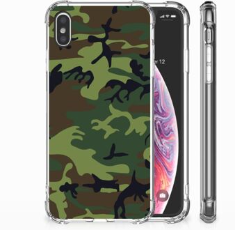 B2Ctelecom iPhone Xs Max  TPU-siliconen Hoesje Design Army Dark