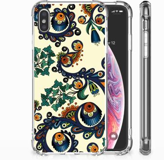 B2Ctelecom iPhone Xs Max  TPU-siliconen Hoesje Design Barok Flower