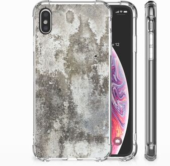 B2Ctelecom iPhone Xs Max  TPU-siliconen Hoesje Design Beton