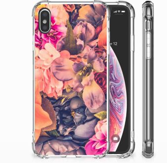 B2Ctelecom iPhone Xs Max  TPU-siliconen Hoesje Design Bosje Bloemen