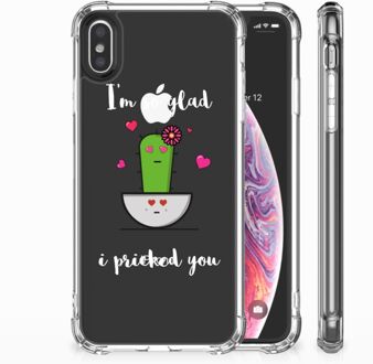 B2Ctelecom iPhone Xs Max  TPU-siliconen Hoesje Design Cactus Glad