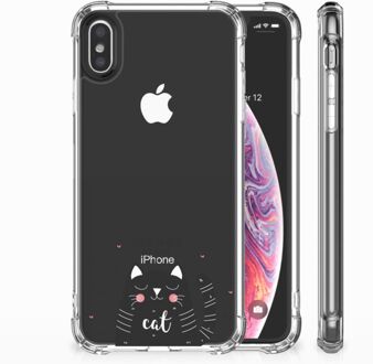 B2Ctelecom iPhone Xs Max  TPU-siliconen Hoesje Design Cat Good Day