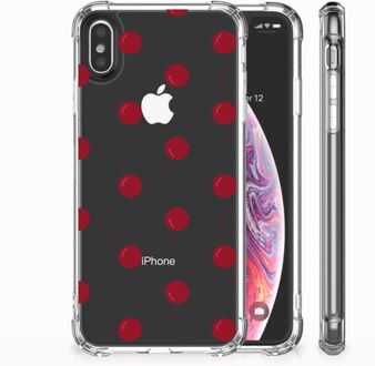 B2Ctelecom iPhone Xs Max  TPU-siliconen Hoesje Design Cherries