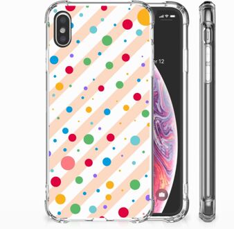 B2Ctelecom iPhone Xs Max  TPU-siliconen Hoesje Design Dots