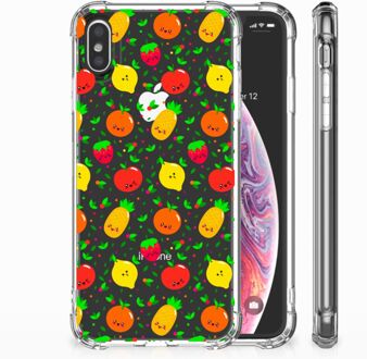 B2Ctelecom iPhone Xs Max  TPU-siliconen Hoesje Design Fruits