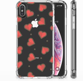 B2Ctelecom iPhone Xs Max  TPU-siliconen Hoesje Design Hearts