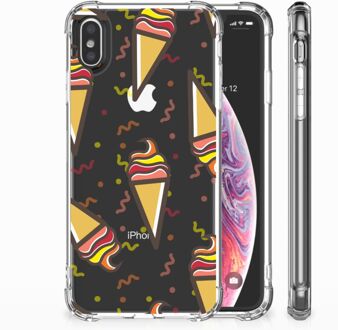 B2Ctelecom iPhone Xs Max  TPU-siliconen Hoesje Design Icecream