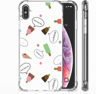 B2Ctelecom iPhone Xs Max  TPU-siliconen Hoesje Design IJsjes