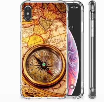 B2Ctelecom iPhone Xs Max  TPU-siliconen Hoesje Design Kompas