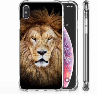 B2Ctelecom iPhone Xs Max  TPU-siliconen Hoesje Design Leeuw