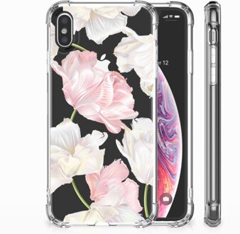 B2Ctelecom iPhone Xs Max  TPU-siliconen Hoesje Design Lovely Flowers