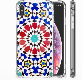 B2Ctelecom iPhone Xs Max  TPU-siliconen Hoesje Design Mozaïek