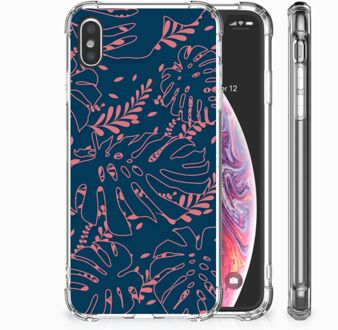 B2Ctelecom iPhone Xs Max  TPU-siliconen Hoesje Design Palm Leaves