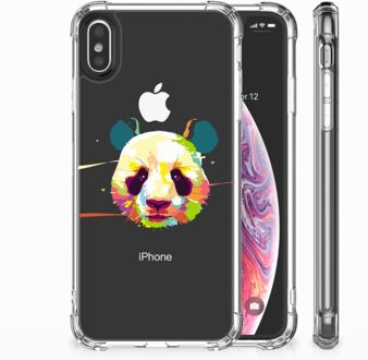 B2Ctelecom iPhone Xs Max  TPU-siliconen Hoesje Design Panda Color