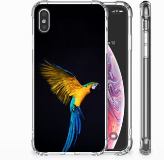 B2Ctelecom iPhone Xs Max  TPU-siliconen Hoesje Design Papegaai