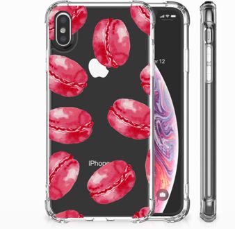 B2Ctelecom iPhone Xs Max  TPU-siliconen Hoesje Design Pink Macarons