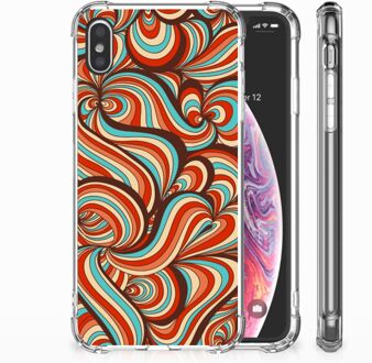 B2Ctelecom iPhone Xs Max  TPU-siliconen Hoesje Design Retro