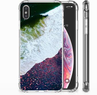 B2Ctelecom iPhone Xs Max  TPU-siliconen Hoesje Design Sea in Space