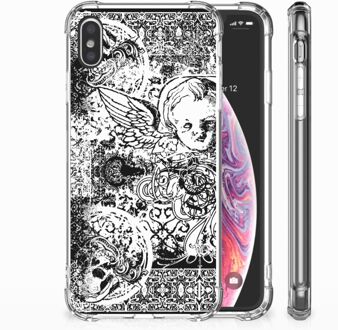 B2Ctelecom iPhone Xs Max  TPU-siliconen Hoesje Design Skulls Angel