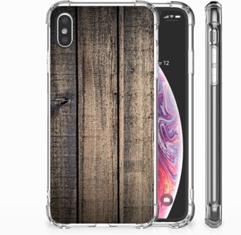 B2Ctelecom iPhone Xs Max  TPU-siliconen Hoesje Design Steigerhout