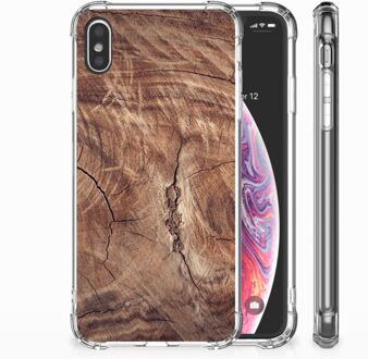 B2Ctelecom iPhone Xs Max  TPU-siliconen Hoesje Design Tree Trunk