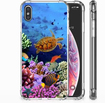 B2Ctelecom iPhone Xs Max  TPU-siliconen Hoesje Design Vissen