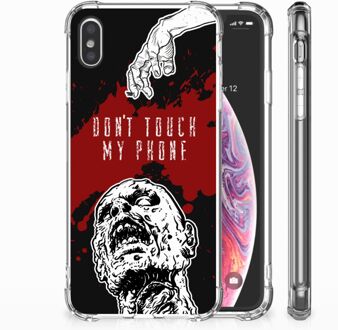 B2Ctelecom iPhone Xs Max  TPU-siliconen Hoesje Design Zombie Blood