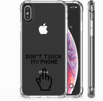 B2Ctelecom iPhone Xs Max  TPU-siliconen Hoesje Finger DTMP