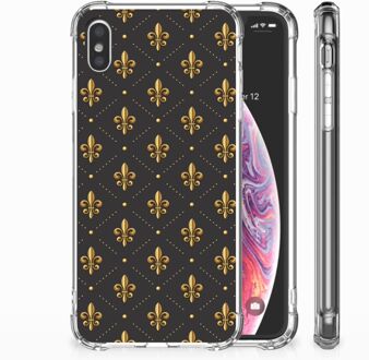 B2Ctelecom iPhone Xs Max  TPU-siliconen Hoesje Franse Lelie