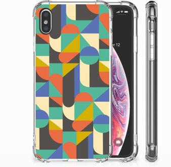 B2Ctelecom iPhone Xs Max  TPU-siliconen Hoesje Funky Retro