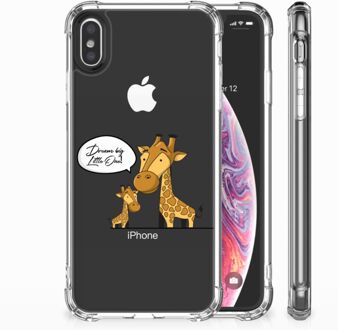 B2Ctelecom iPhone Xs Max  TPU-siliconen Hoesje Giraffe