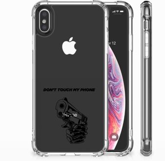 B2Ctelecom iPhone Xs Max  TPU-siliconen Hoesje Gun DTMP