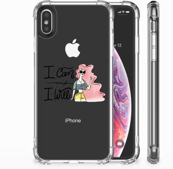 B2Ctelecom iPhone Xs Max  TPU-siliconen Hoesje i Can