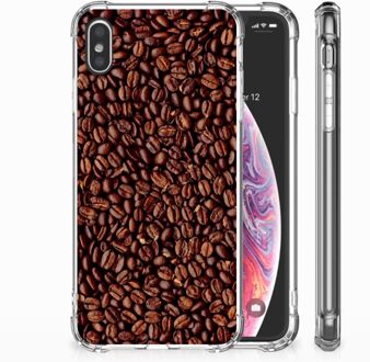 B2Ctelecom iPhone Xs Max  TPU-siliconen Hoesje Koffiebonen